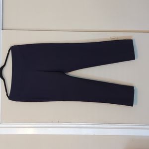 Straight silhouette stretch pants